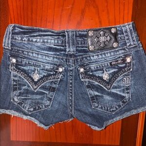 Miss Me Size 25 Distressed Denim Acid wash cut off Cotton Jean Shorts SO CUTE!